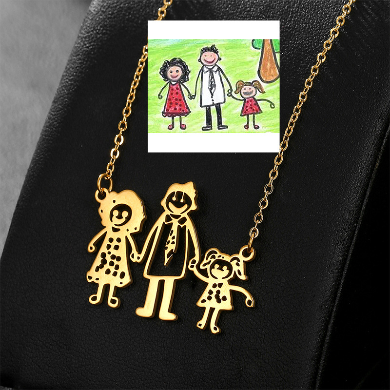 สร้อยคอจี้รูปภาพวาดเด็กแบบ DIY - Birth Flower Necklace บทวิจารณ์และราคา