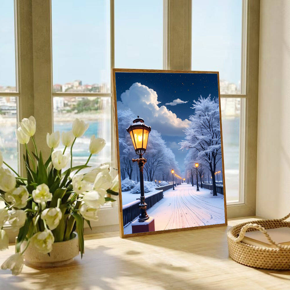 ภาพวาดเพชร 5D DIY ลายทิวทัศน์ถ - Photo Mosaic Print บทวิจารณ์และราคา